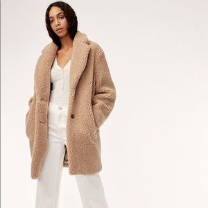 BLACK Teddy Cocoon Coat